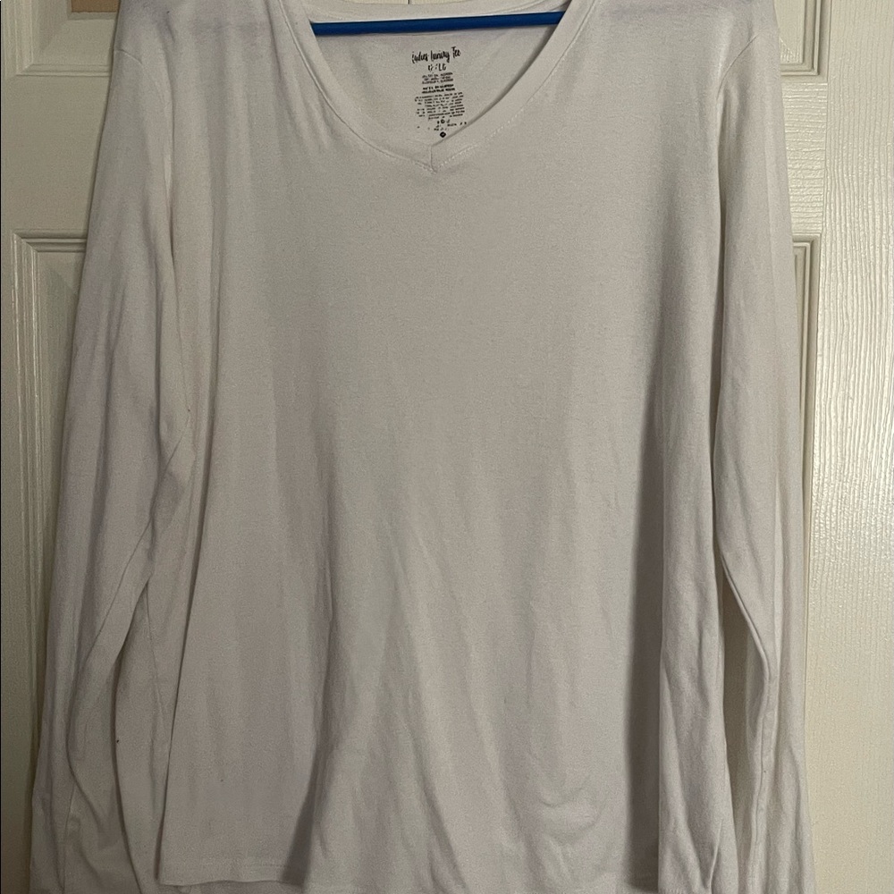 White luxury long sleeve shirt